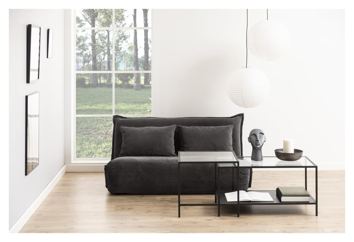 Halle, bäddsoffa 150 cm - antracit