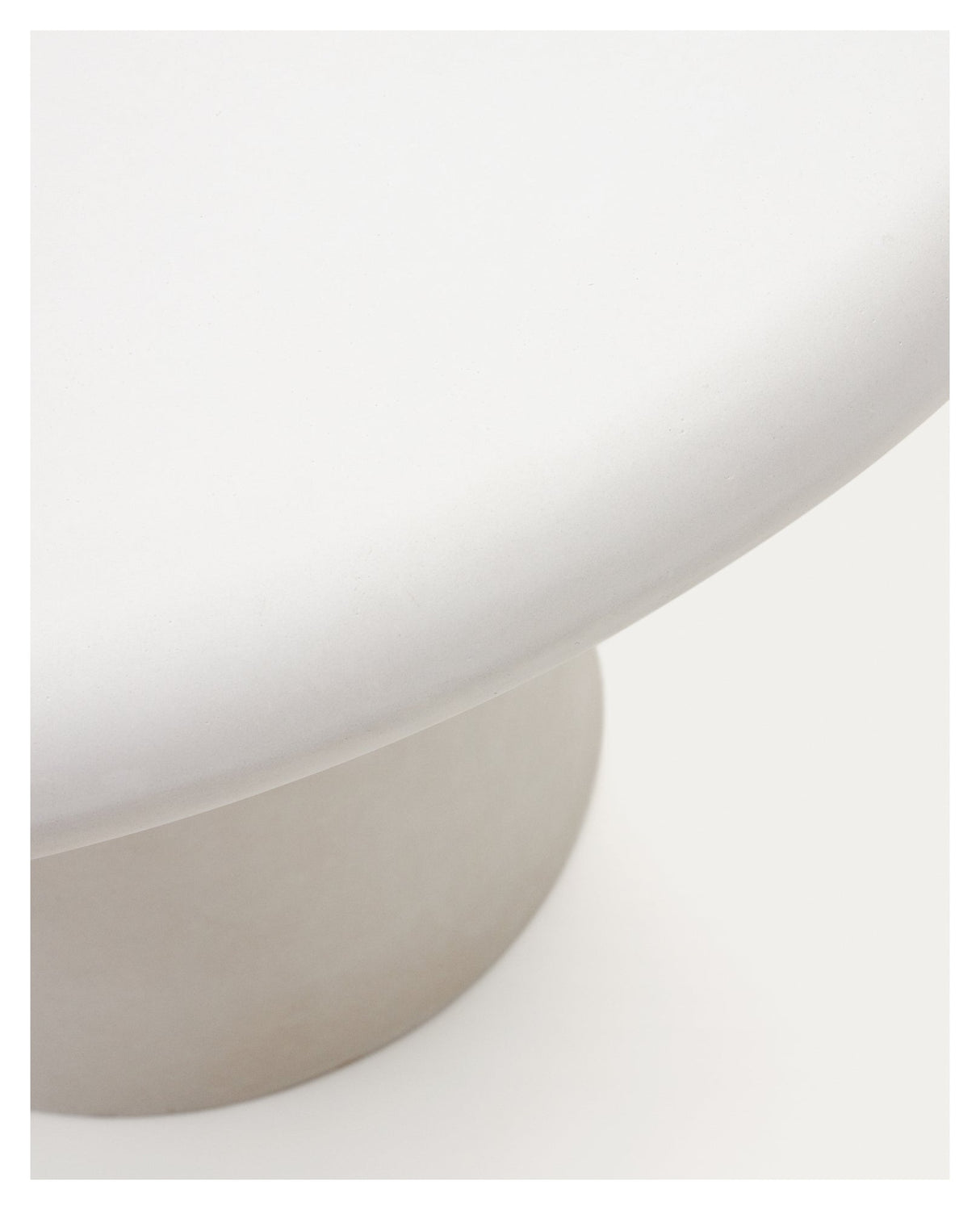 Addaia Round Table White Cement, Ø90 cm