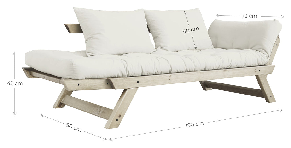 Bebop bäddsoffa, tall/beige