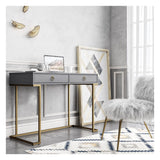 Camila Desk, Graphite Grey