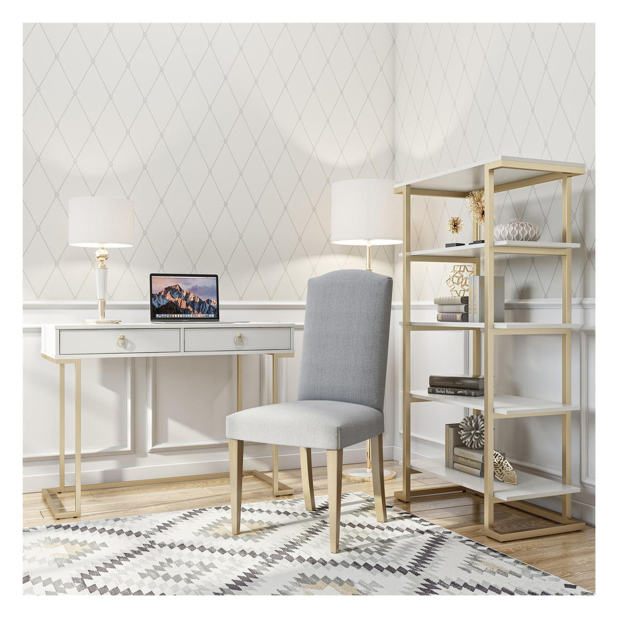 Camila Desk, White