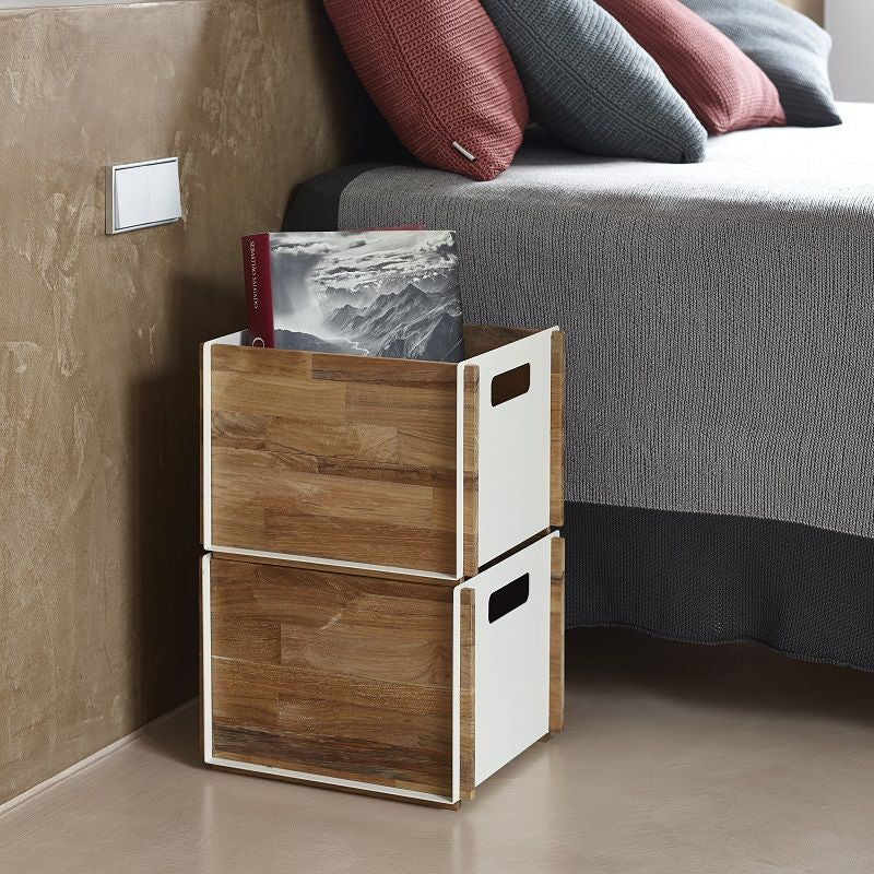 Cane-Line Box Storage Box, Teak White