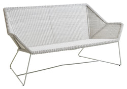 Cane-Line Breeze 2-sits lounge soffa, off-white