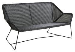 Cane-Line Breeze 2-sits lounge soffa, svart