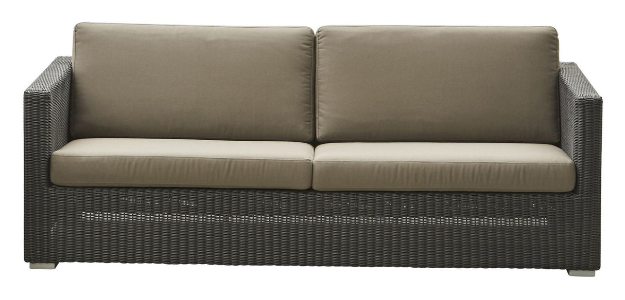 Cane-linje Chester 3-Pers. Lounge soffa, grafit