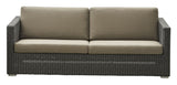 Cane-linje Chester 3-Pers. Lounge soffa, grafit