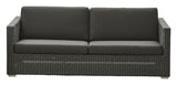 Cane-linje Chester 3-Pers. Lounge soffa, grafit