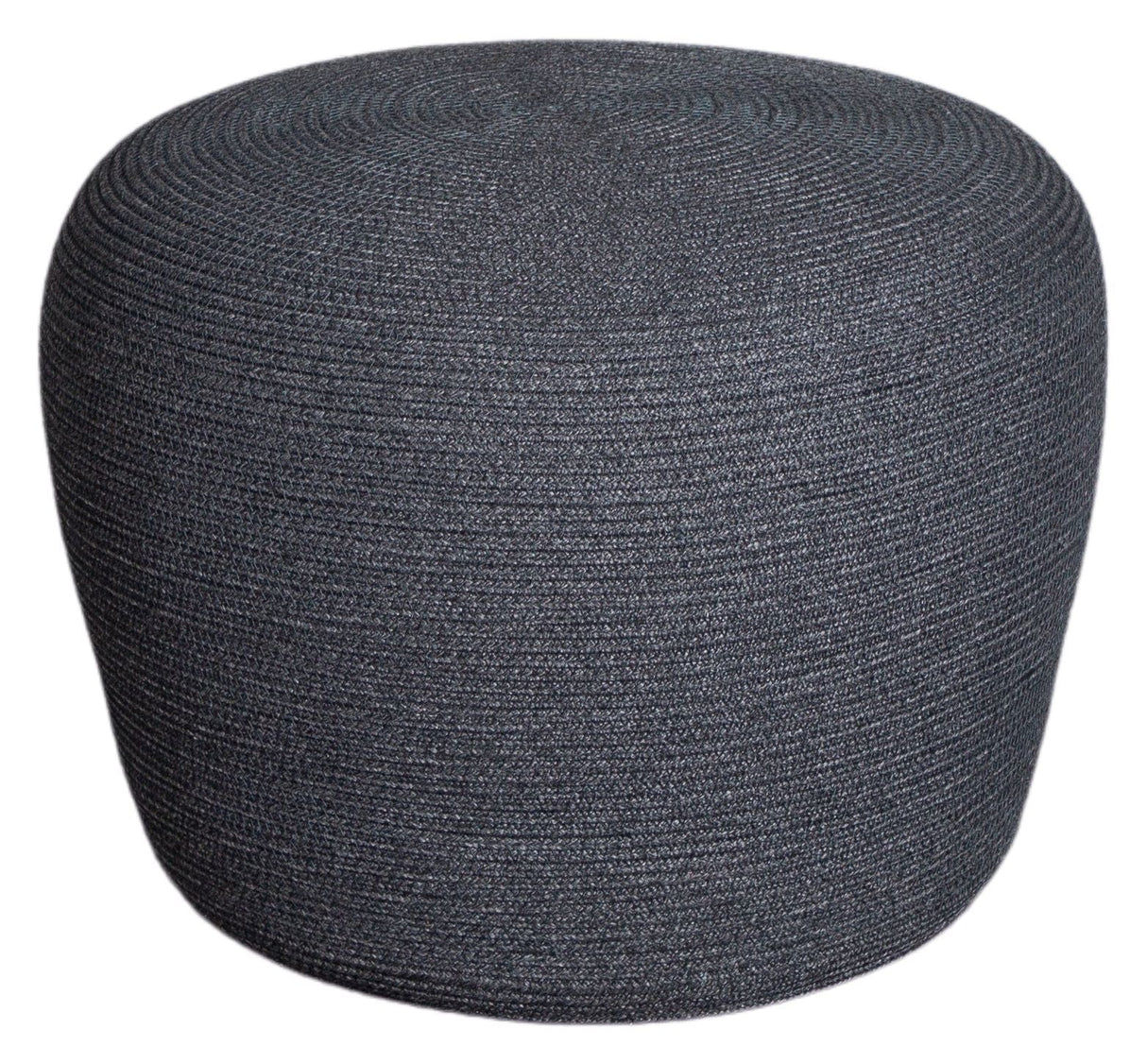 Cane-Line Circle Pouf Dark Grey, Cane-Line Soft Rope, Ø52