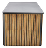 Cane-Line Combine Cushion Box Large, Teak w/Lava Grey Aluminium