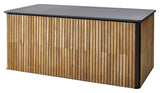 Cane-Line Combine Cushion Box Large, Teak w/Lava Grey Aluminium