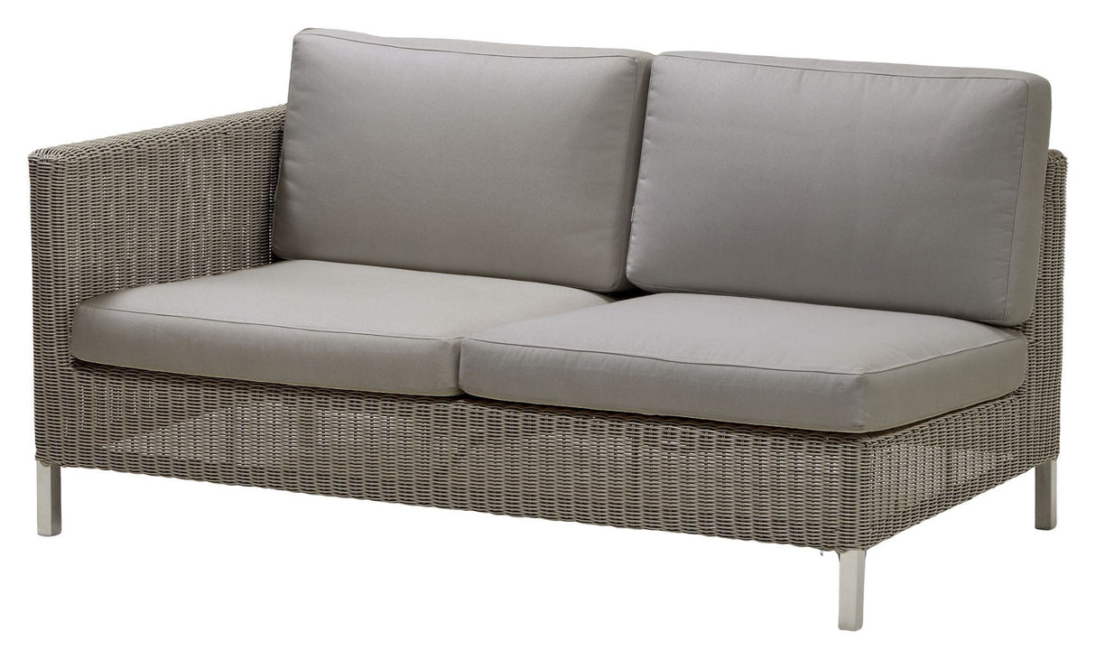 Cane-Line Connect 2-sits soffa höger modul, taupe