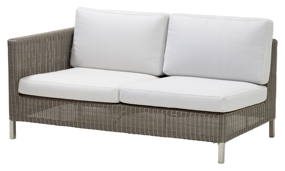 Cane-Line Connect 2-sits soffa höger modul, taupe