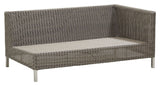 Cane-Line Connect 2-sits soffa vänster modul, taupe