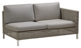 Cane-Line Connect 2-sits soffa vänster modul, taupe