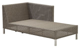 Cane-Line Connect Chaise Lounge Module Right, Taupe