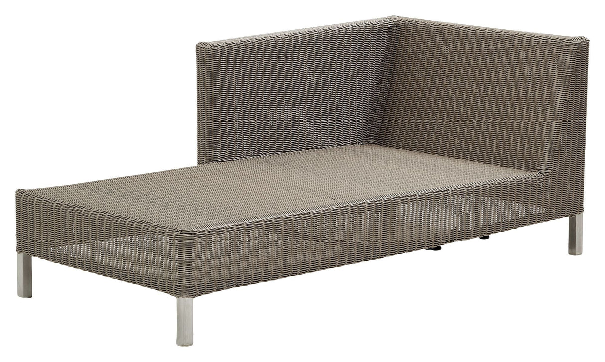 Cane-Line Connect Chaise Lounge Module vänster, taupe