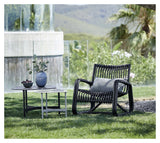 Cane-Line Curve Lounge Chair Outdoor, Lava