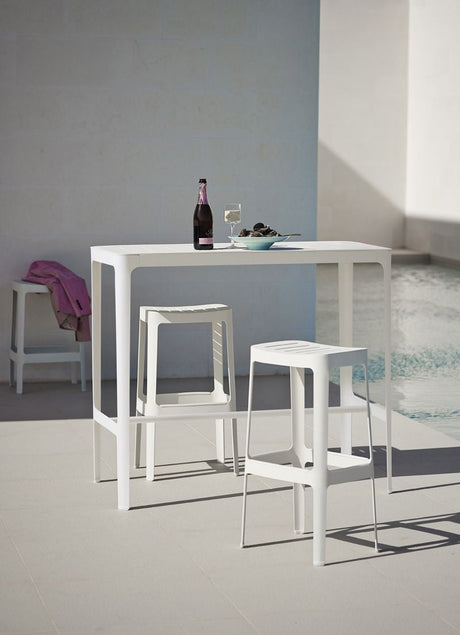 Cane-Line Cut Bar Table White, 120