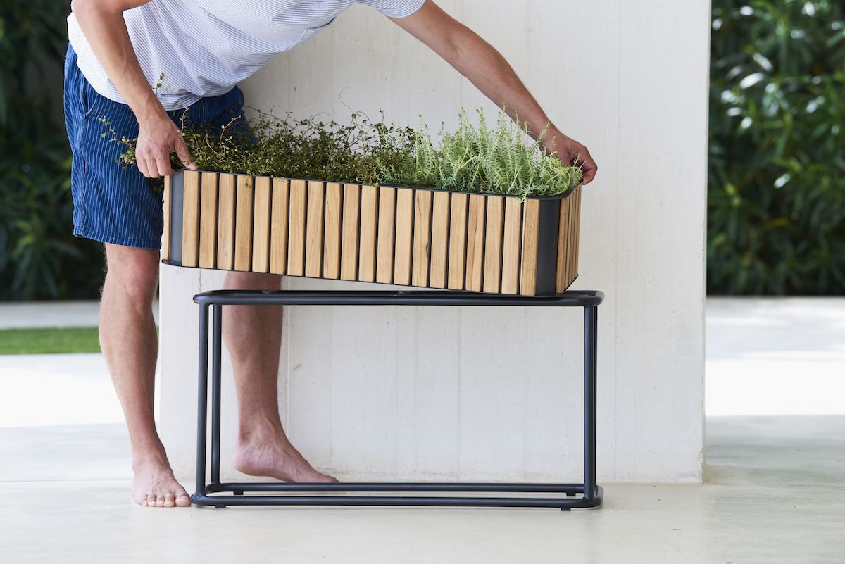 Cane-Line Flower Box Flower Box Teak, inkl. Ram