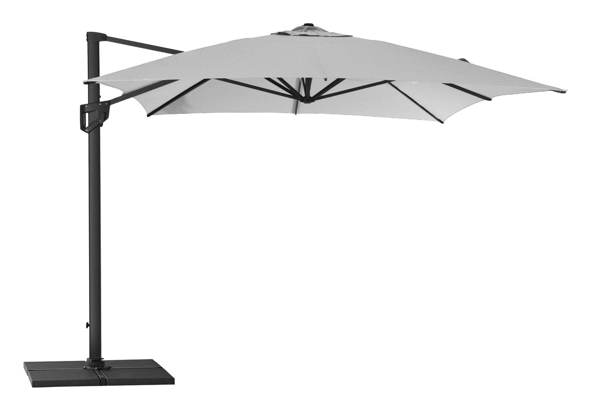 Cane-Line Hyde Luxe Hanging Parasol 3x4 m, ljusgrå