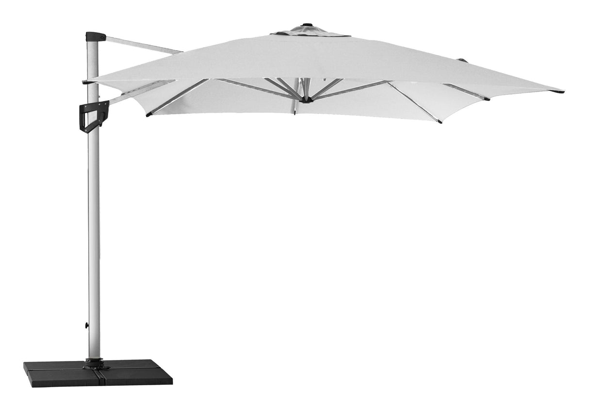 Cane-Line Hyde Luxe Side-Hung Parasol 3x4 M, Silver