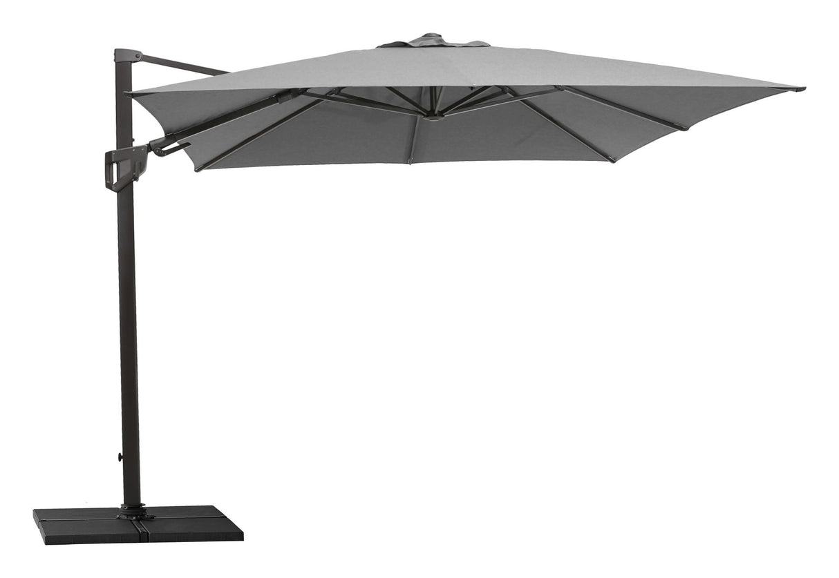 Cane-Line Hyde Luxe Tilt Parasol 3x3 M, Gray