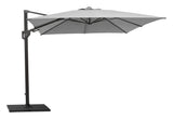 Cane-Line Hyde Luxe Tilt Parasol 3x3 M, ljusgrå