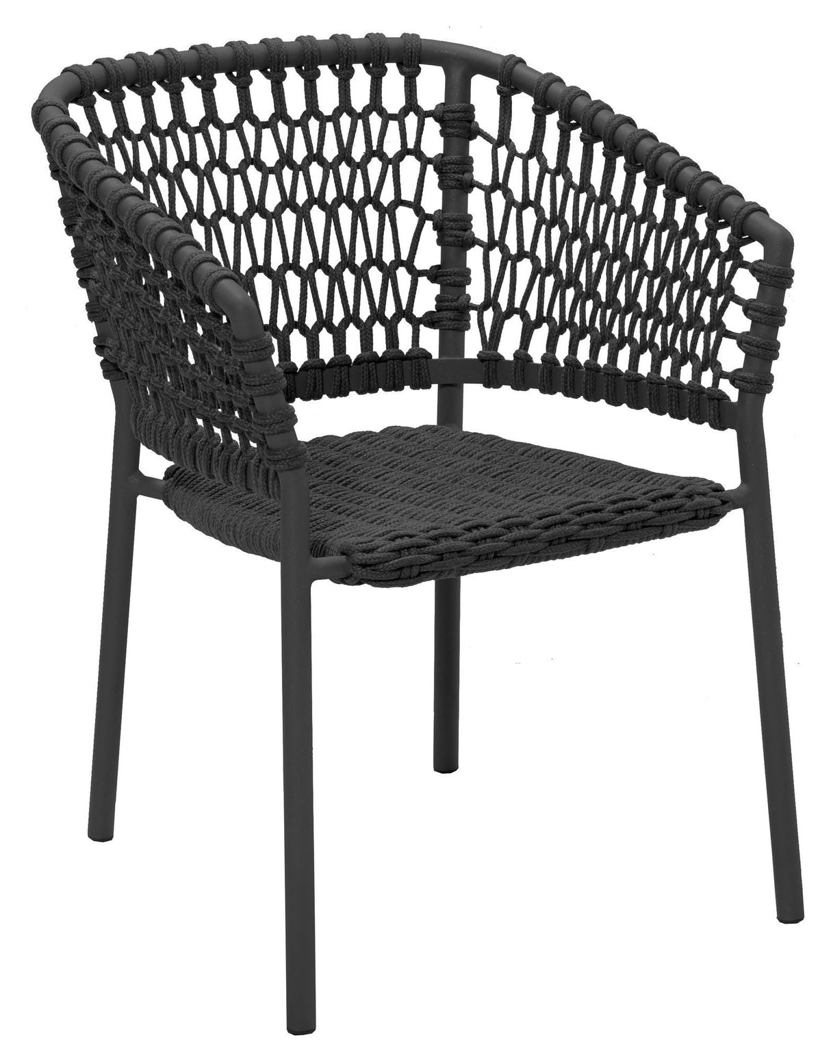 Cane-Line Ocean Garden Chair, Dark Grey Cane-Line Soft Rope