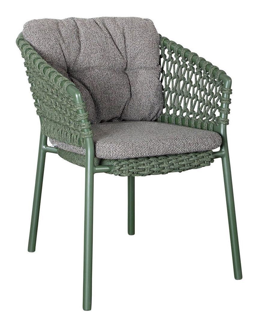 Cane-Line Ocean Chair Cushion Set, Dark Grey, Cane-Line Wove