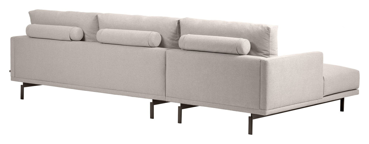 Galene 3-Pers. Soffa med höger ansikte schäslong, B254, Beige Chenille