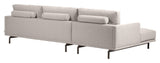 Galene 3-Pers. Soffa med höger ansikte schäslong, B254, Beige Chenille