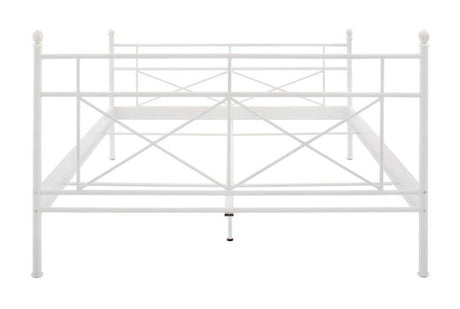 Tanja Bed Frame White Metal, 160x200