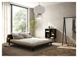 Peek Bed Frame w/lampor, svart, 200x160