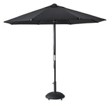 Capri Nero Parasol, svart, Ø300