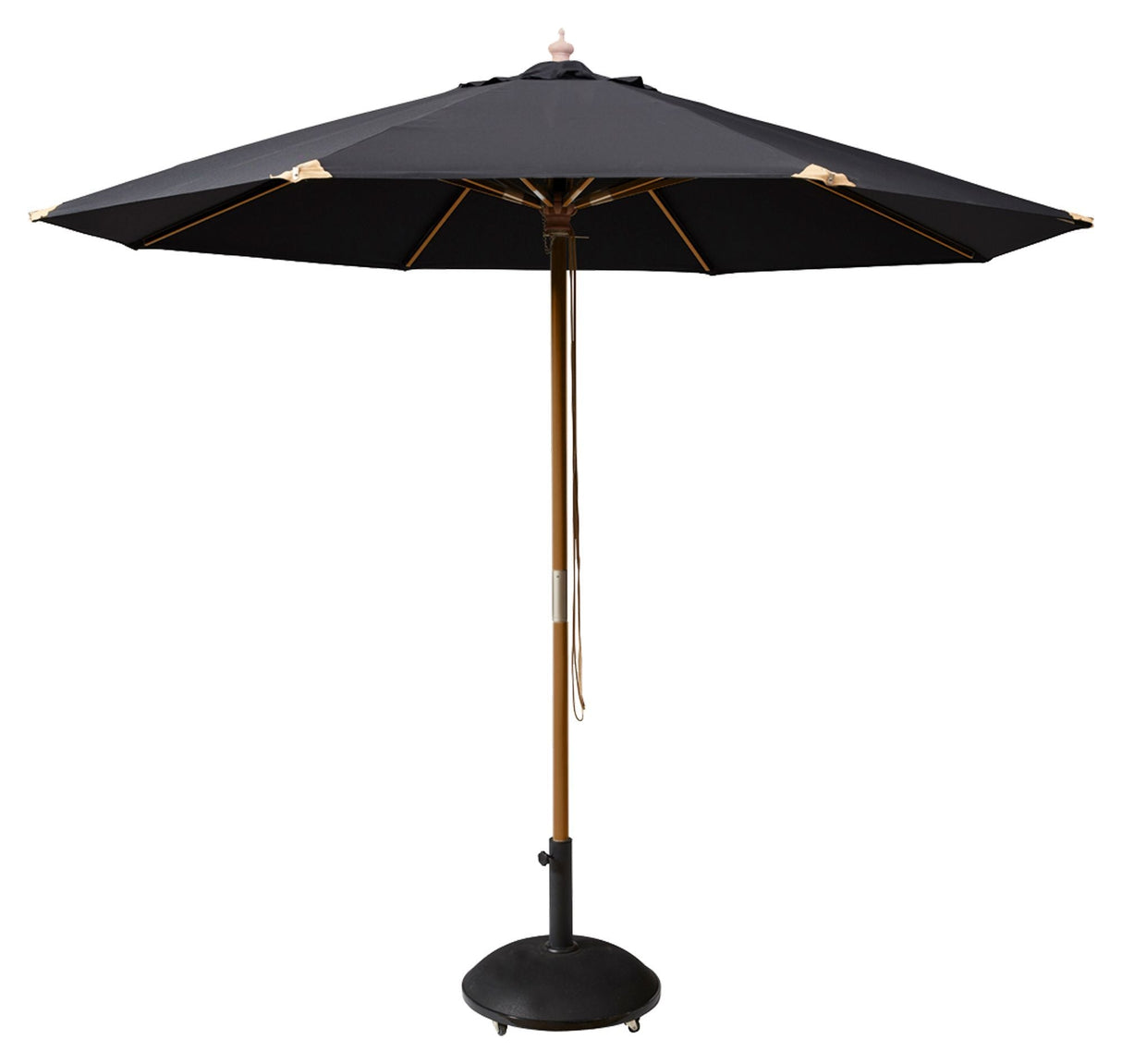 Capri Parasol, svart, Ø300