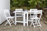 Clarish Garden Chair, White Painted Mahogny