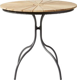 Hard & Ellen Café Table Ø80, Anthracite/Teak