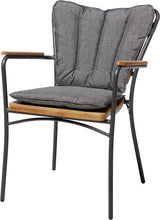 Hard & Ellen Garden Chair w/armstöd, antracit/teak