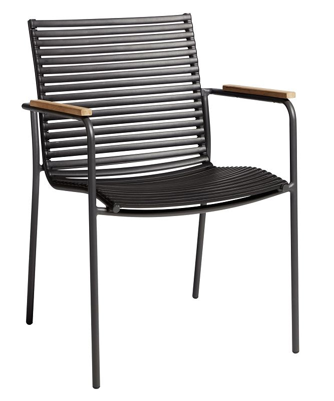 Mood Garden Chair w/armstöd, svart