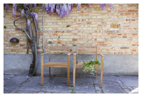 Oxford Stacking Chair, Teak