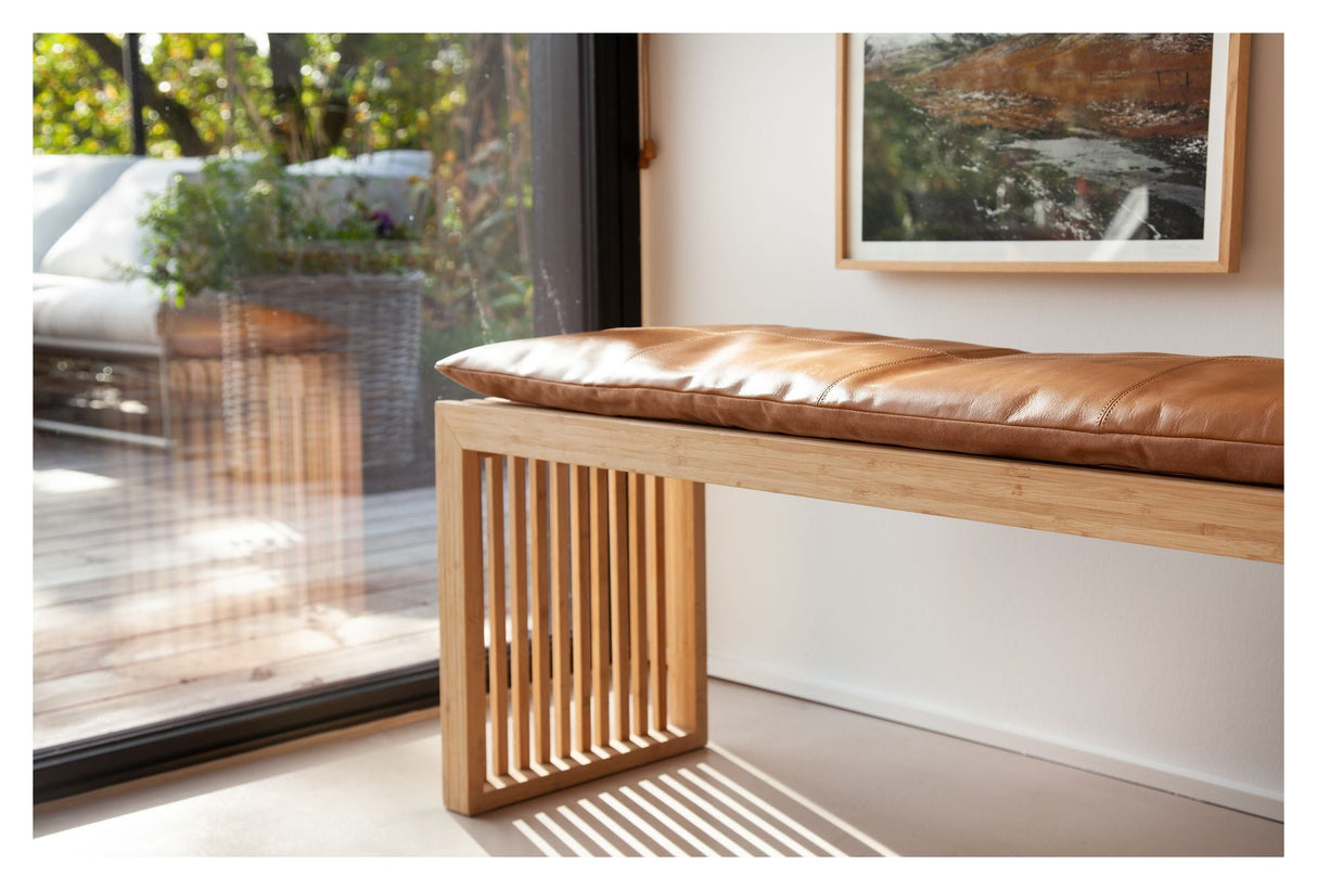 Rib Bench Bamboo, W: 104cm