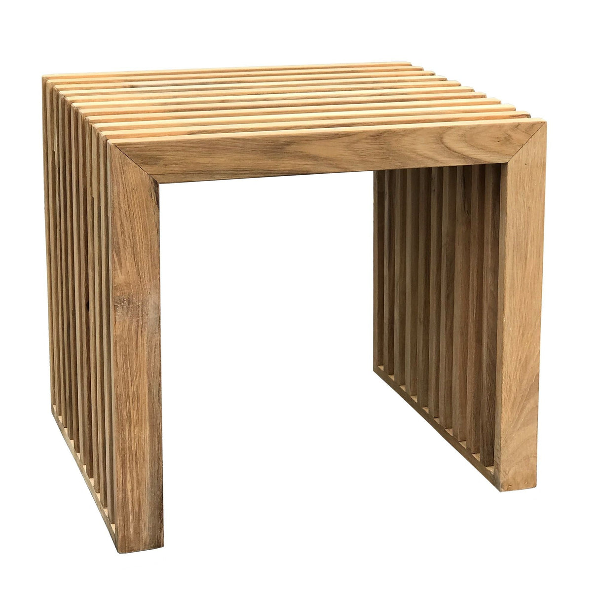 Rib -pall, solid teak, W: 45 cm