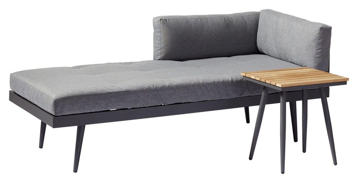 Rio Däckchair/Daybed, Dark Grey/Grey