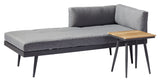 Rio Däckchair/Daybed, Dark Grey/Grey