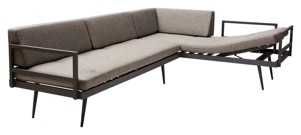 Rio Lounge Bed, Gray inkl. Kuddar