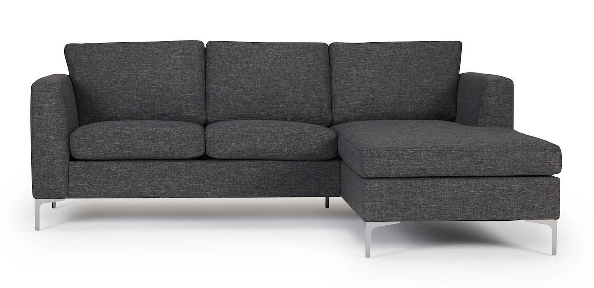 Shea 2-Pers. Sofa Gray, med höger ansikte schäslong