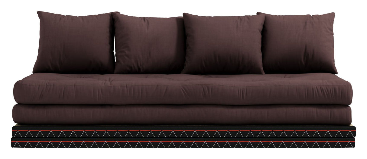 Chico futon soffa w. Tatamimattor, bruna