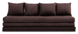 Chico futon soffa w. Tatamimattor, bruna