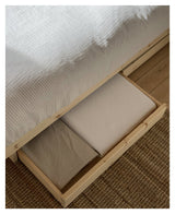 Kanso Bed Frame 140 x 200, Pine - inkl. 2 lådor