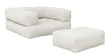 Kub futon, off vit